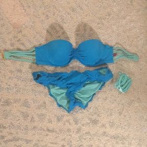 Blue Victoria secret bikini